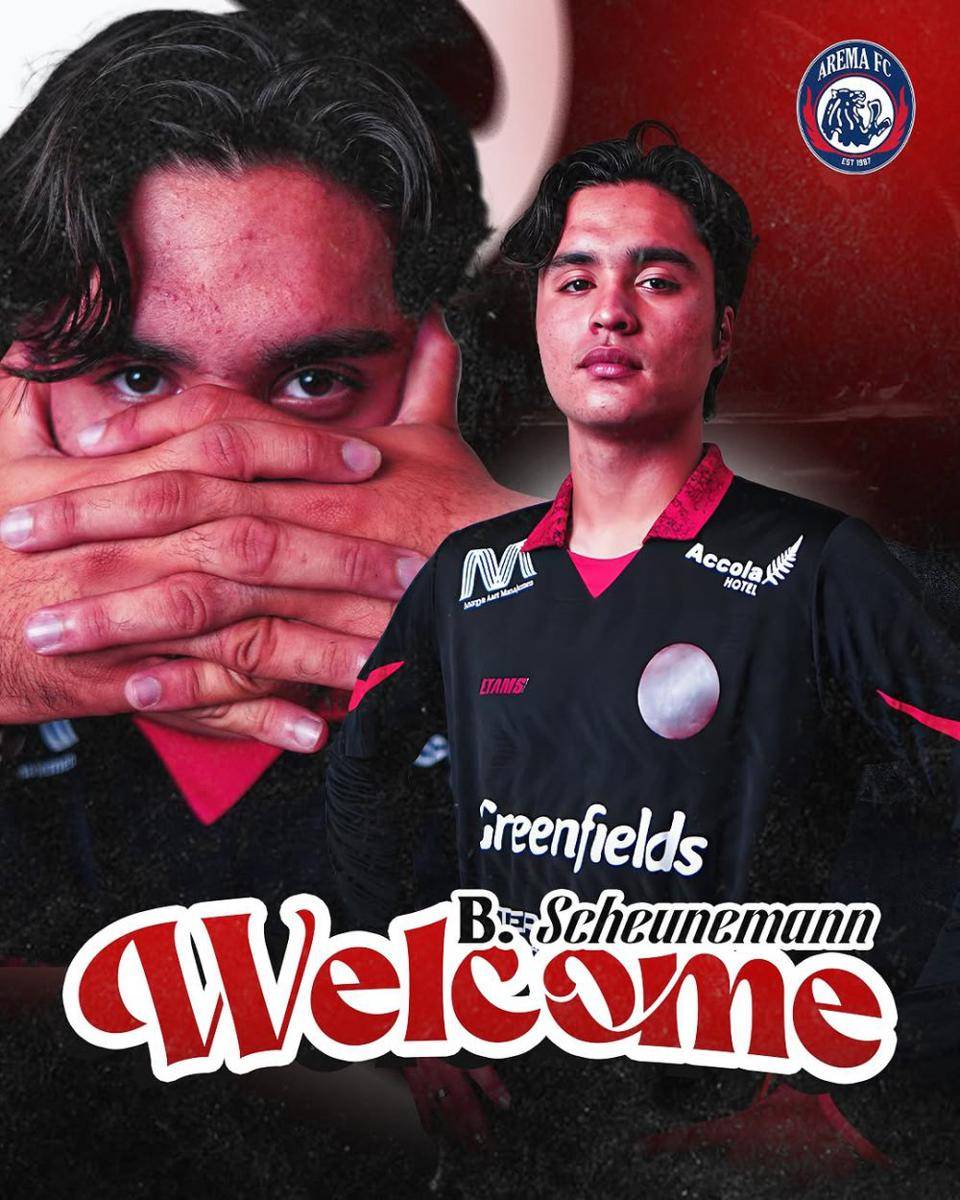 Arema FC rekrut Brandon Scheunemann sebagai pemain baru. (Instagram/aremafcofficial)