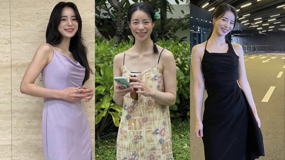 8 Inspirasi Casual Sleeveless Dress ala Lim Ji Yeon