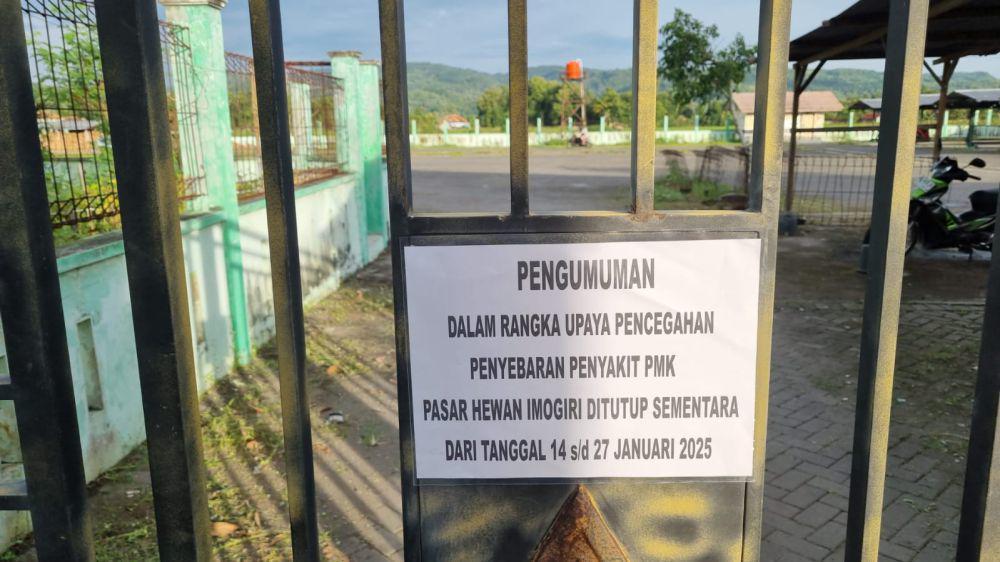 Kasus PMK Terus Naik, Penutupan Pasar Hewan Imogiri Diperpanjang