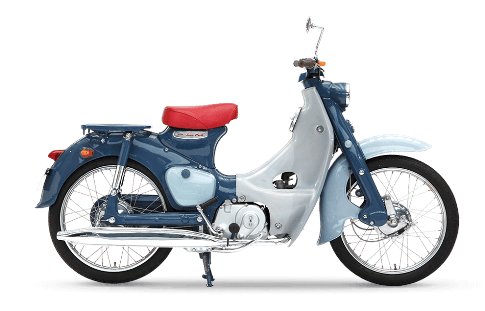Ilustrasi Motor Honda Super Cub C100 tahun 1958 (global.honda)