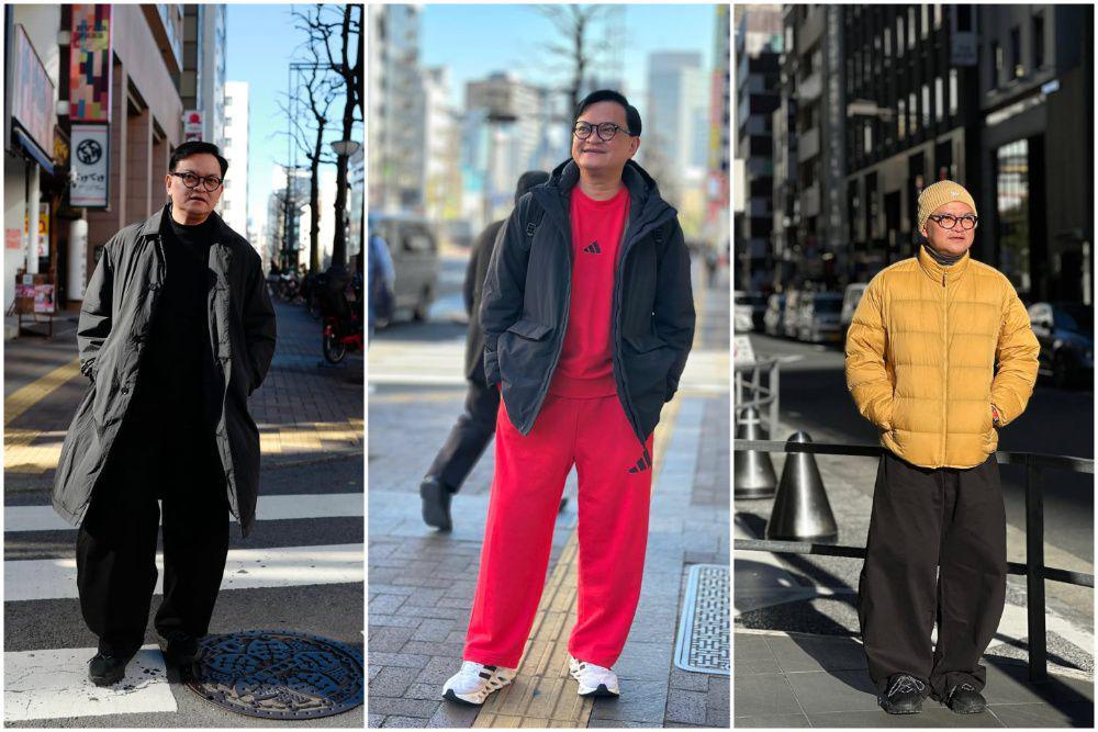 8 OOTD Hedi Yunus saat Liburan ke Jepang, Stylish dengan Jaket Tebal!