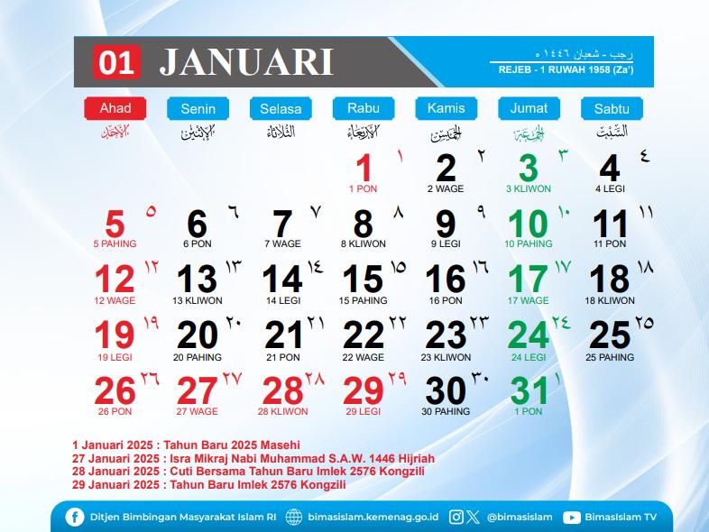 Kalender Hijriah 2025, Lengkap dengan Link Downloadnya