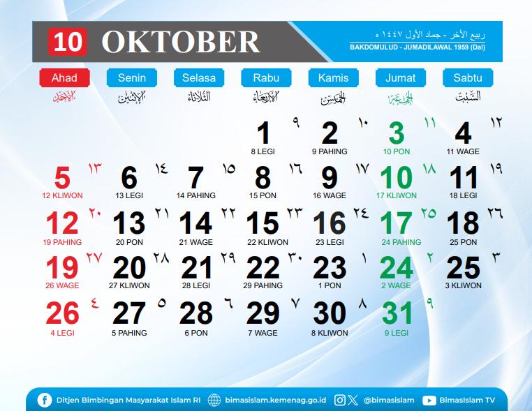 kalender Hijriah 2025 (dok. Aceh Kemenag)
