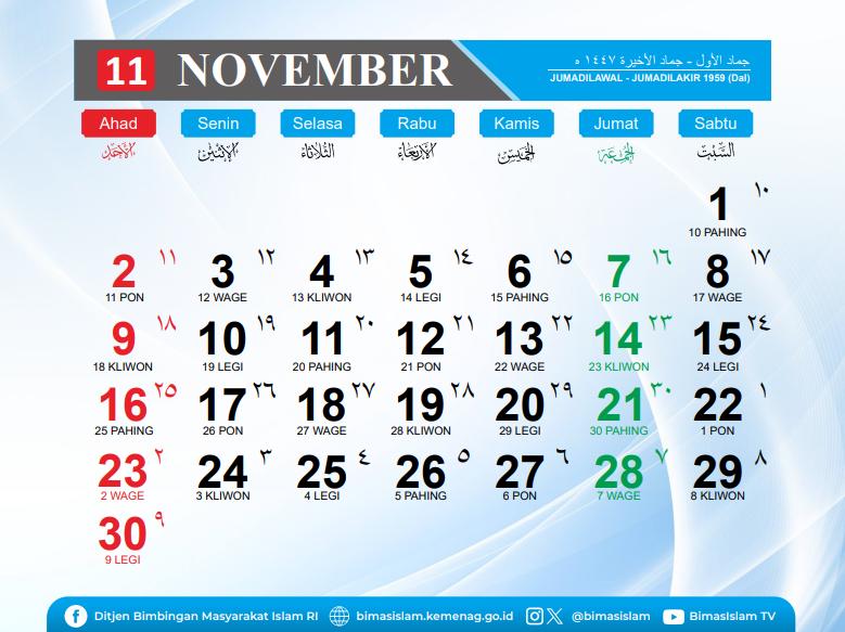 kalender Hijriah 2025 (dok. Aceh Kemenag)