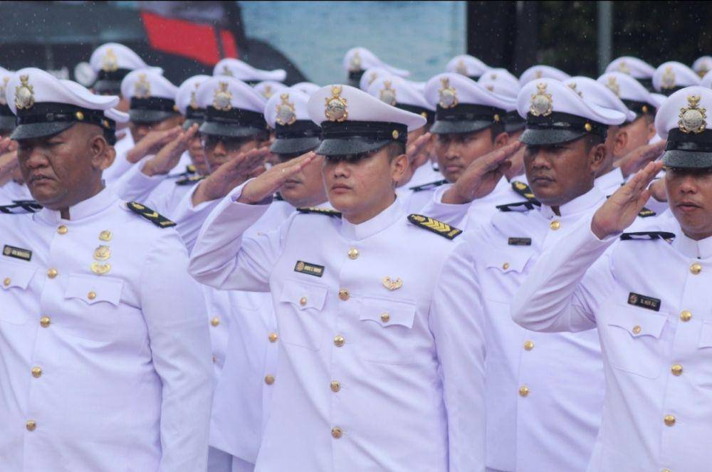 Anggota Bakamla yang memperingati HUT ke-19 di markas di Jakarta Pusat. (Dokumentasi Bakamla)