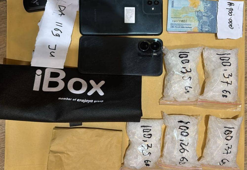 Barang bukti sabu yang berhasil diamankan oleh kepolisian. (Dok. Polresta Samarinda)