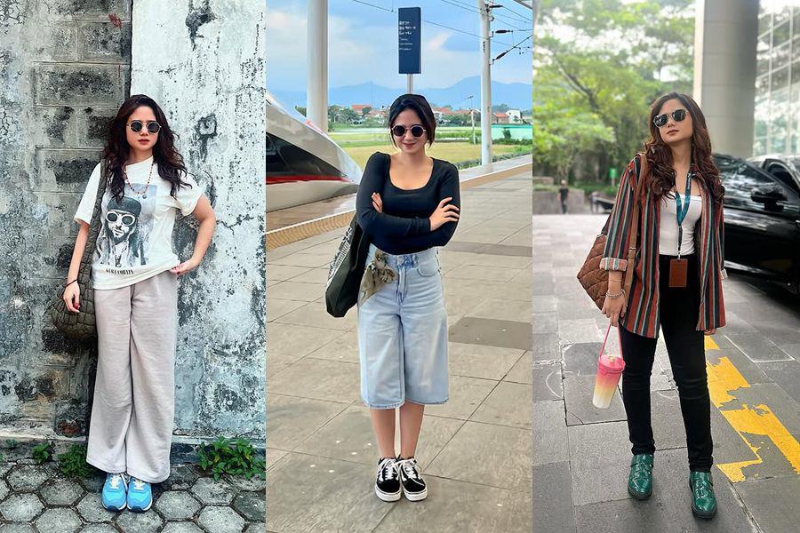 12 Inspirasi Daily Outfit ala Tissa Biani, Simpel Bergaya!