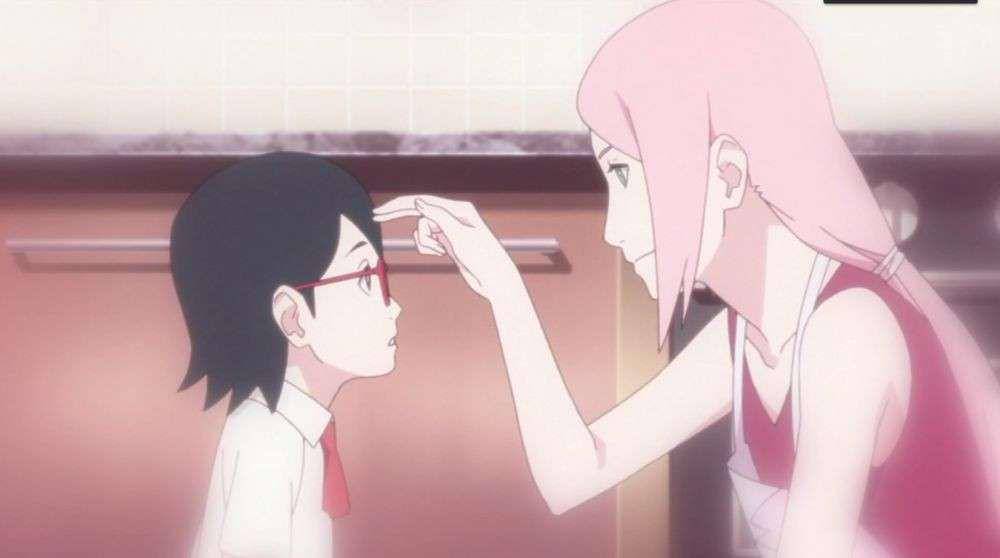 Sakura dan Sarada (dok. Pierrot/Boruto: Naruto Next Generations)