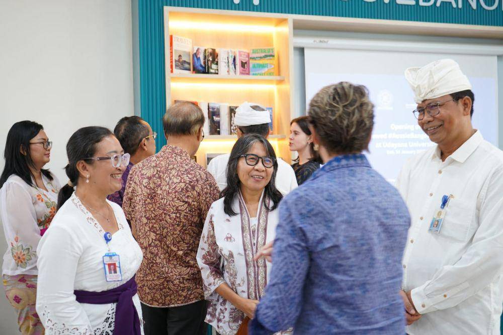 #AussieBanget Corner di perpustakaan Universitas Udayana (Dok.IDN Times/Konjen Australia)