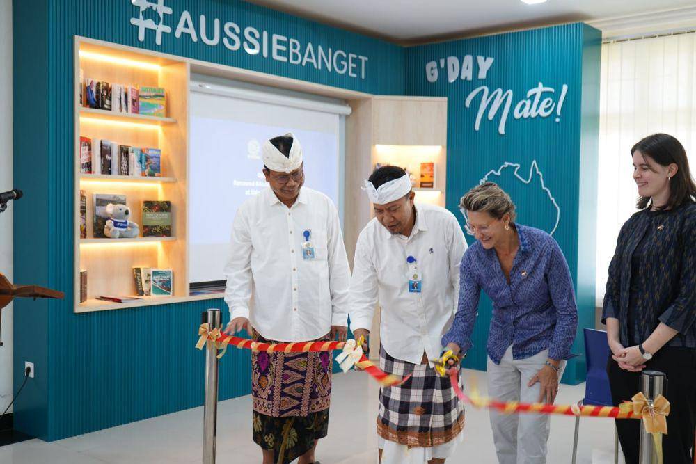 #AussieBanget Corner Diresmikan Lagi di Perpustakaan Unud