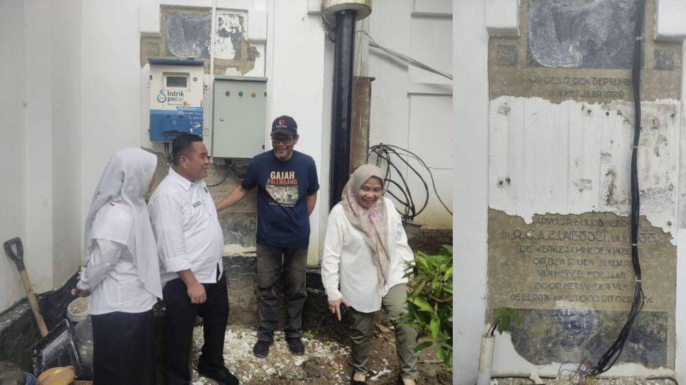 Terjemahan Prasasti Kedua Peninggalan Belanda di Kantor Wako Palembang
