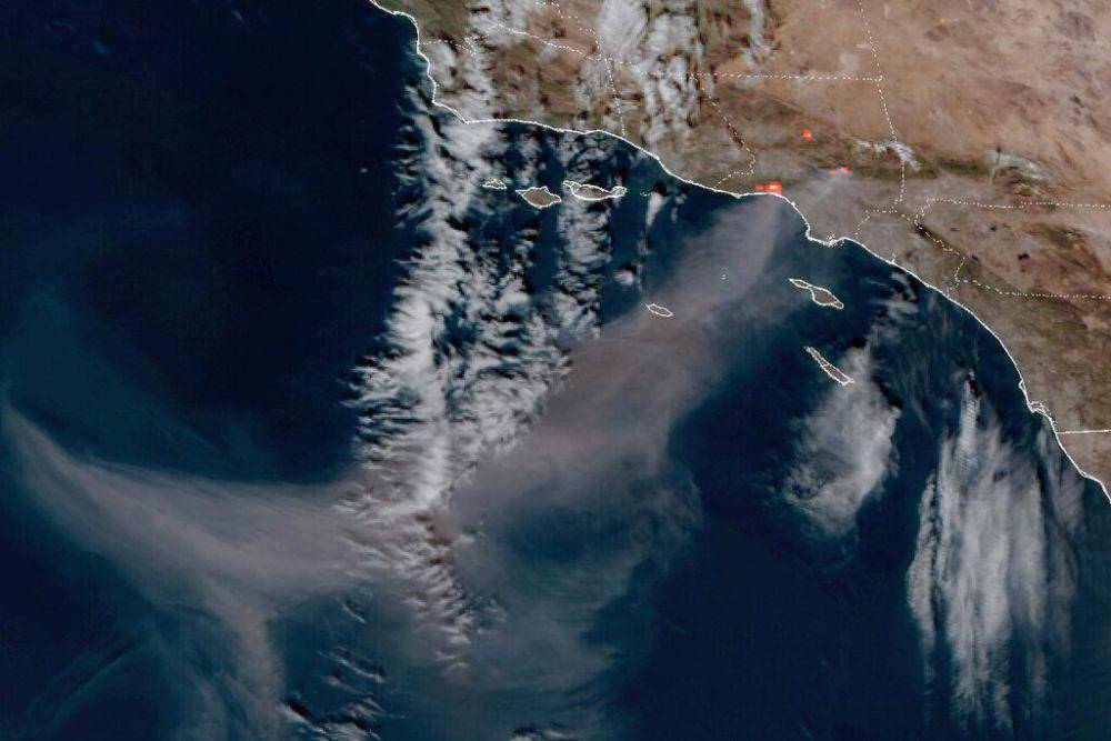 ilustrasi angin santa ana Los Angeles (commons.wikimedia.org/U.S. National Oceanic and Atmospheric Administration)