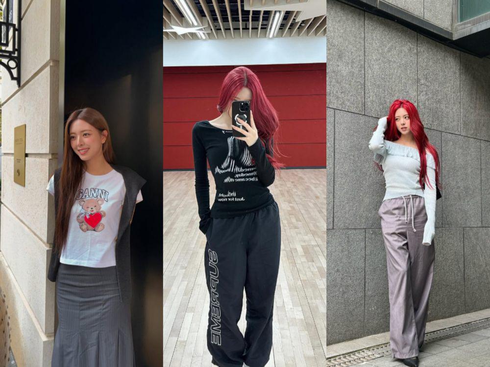 11 Ide Styling Casual Outfit ala Yuna ITZY, Super Chic dan Stylish!