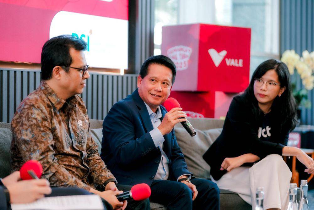 Direktur Utama BSI Hery Gunardi saat menjadi pembicara di acara Semangat Awal Tahun by IDN Times di IDN HQ, Jakarta, Rabu (15/1). (dok. IDN Times)
