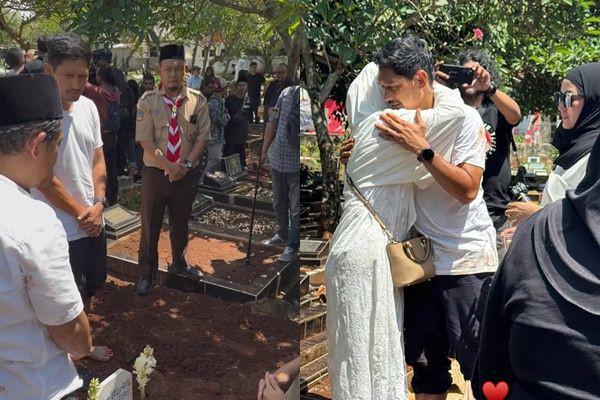 7 Potret Pemakaman Ibunda Ibnu Jamil di Kawasan Petukangan