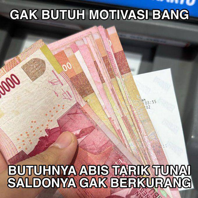 Meme ujung-ujungnya duit (x.com/adityajuliannn)