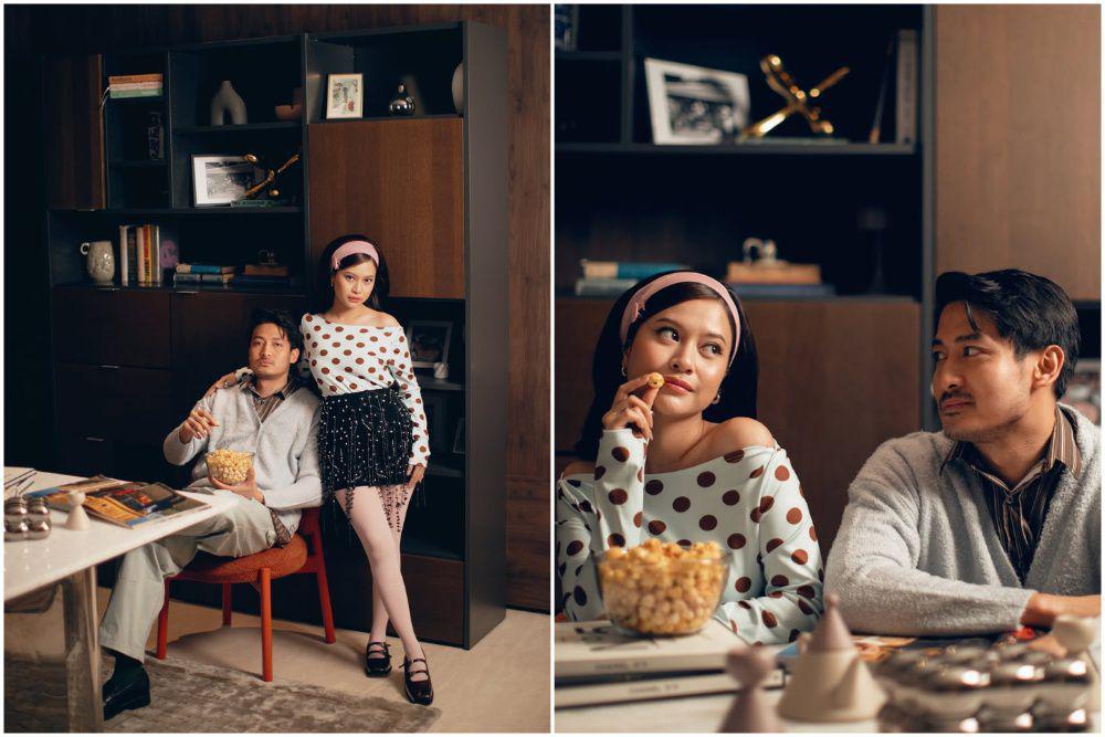 10 Photoshoot Terbaru Hanggini dan Luthfi Aulia, Bertema Retro
