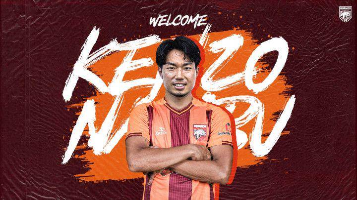 Foto perkenalan Kenzo Nambu sebagai pemain baru Borneo FC Samarinda pada 16 Januari 2025. (Dok. Ofisial Borneo FC)