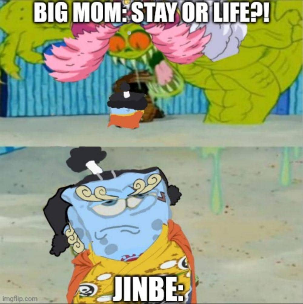 potret meme kocak Jinbe (reddit.com/r/MemePiece)