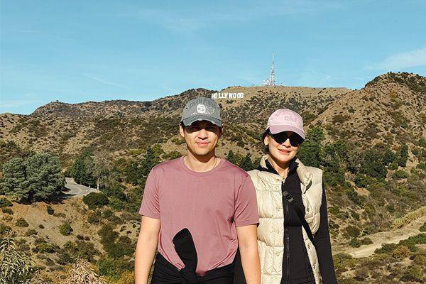 7 Potret Luna Maya di Los Angeles, Kena Dampak Asap Kebakaran