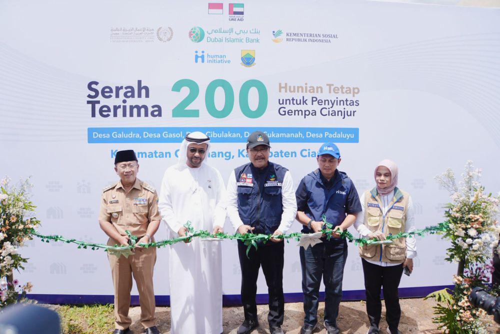 Mensos dan HI Berikan 200 Rumah untuk Penyintas  Gempa Cianjur