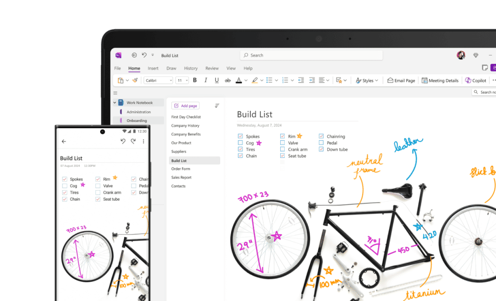 Aplikasi mencatat Microsoft OneNote. (Dok. OneNote.com)