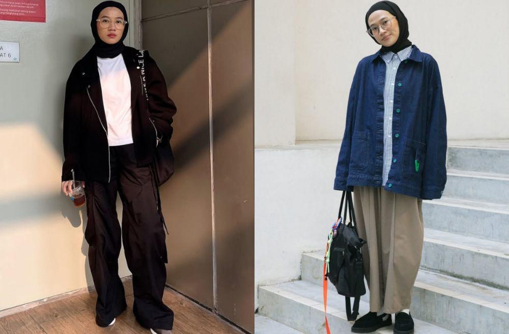 9 Inspirasi Hijab Layering Style ala Karina Kamil, Chic dan Modis!