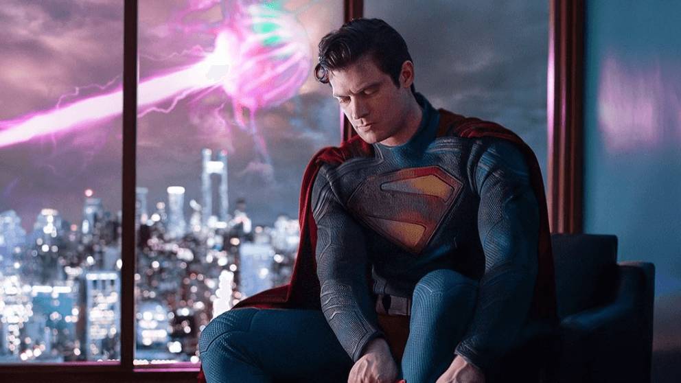 Scene David Corenswet di film Superman.(dok.DC Studios/Superman)