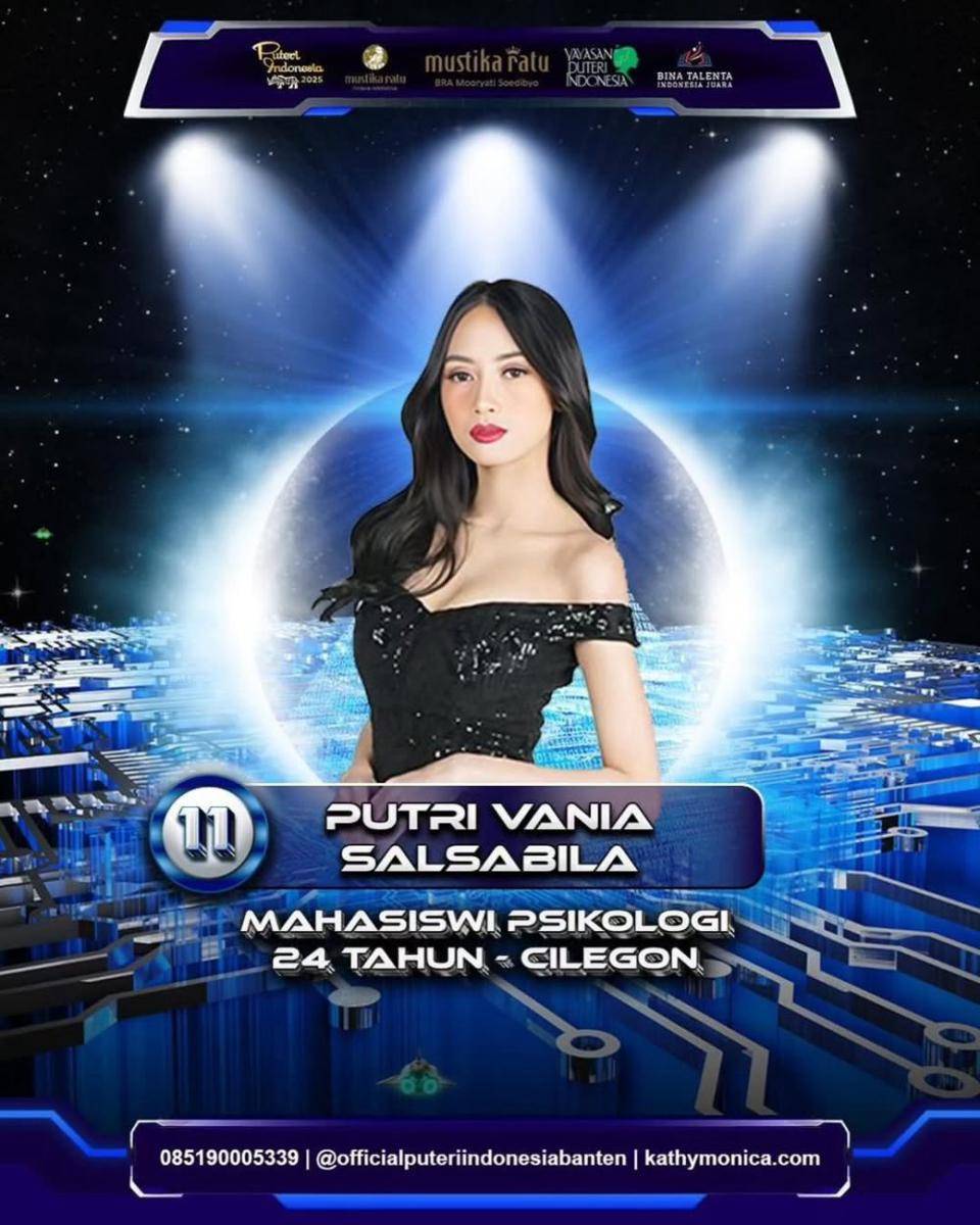 Putri Vania Salsabila, Finalis Puteri Indonesia Banten 2025 (instagram.com/officialputeriindonesiabanten)