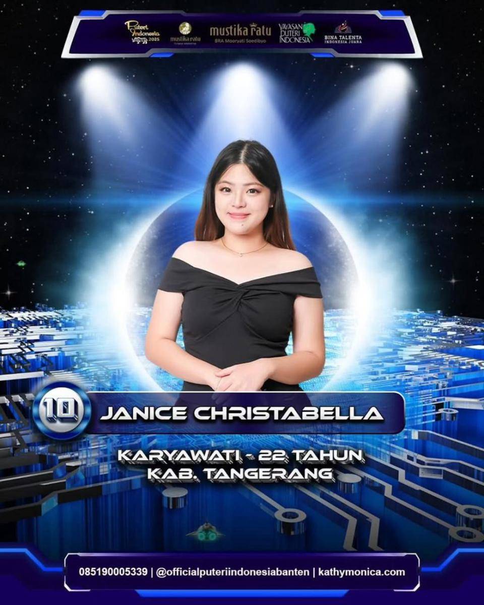 Janice Christabella, Finalis Puteri Indonesia Banten 2025 (instagram.com/officialputeriindonesiabanten)