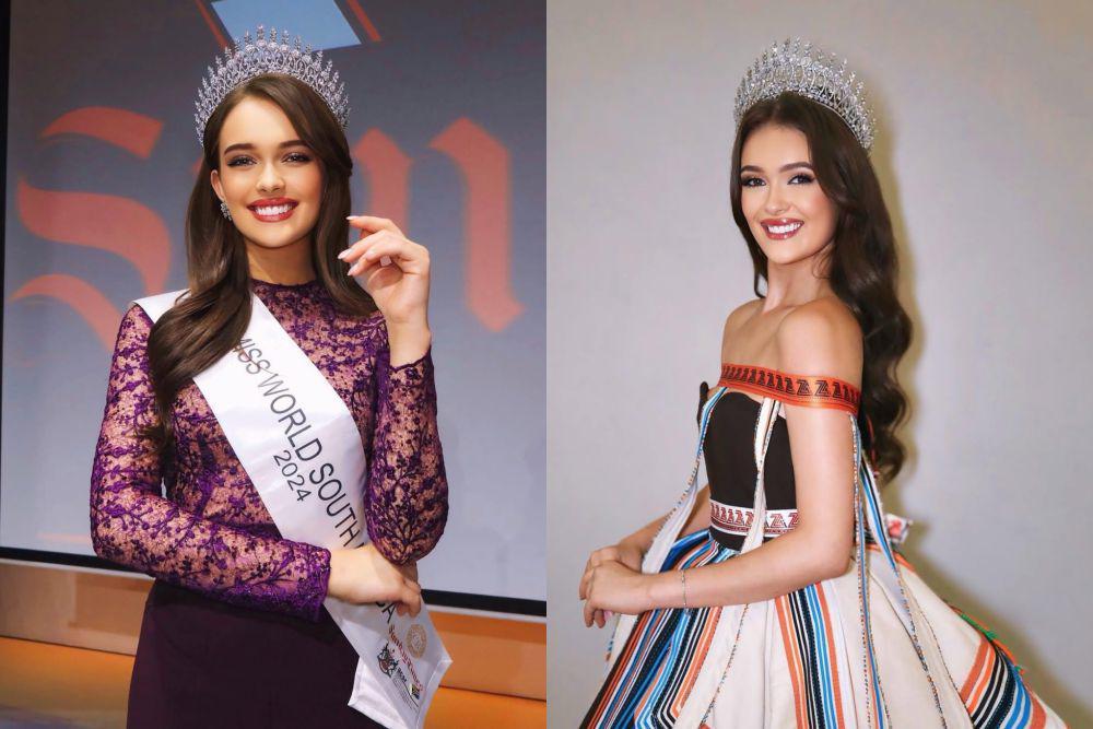 7 Potret Zoalise van Rensburg Miss World Afrika Selatan 2025, Anggun!