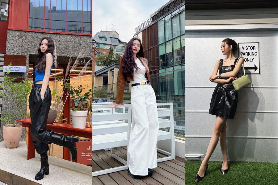 7 Gaya Song Jia dengan Outfit Leather, Keren Maksimal!