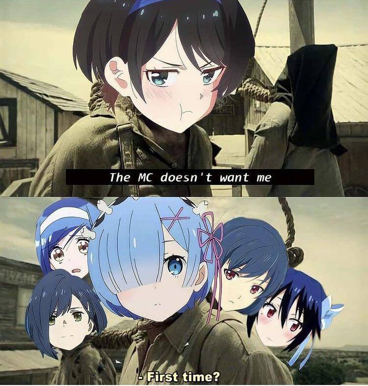 meme karakter anime rambut biru (reddit.com/user/SpongeGirlWetPants)