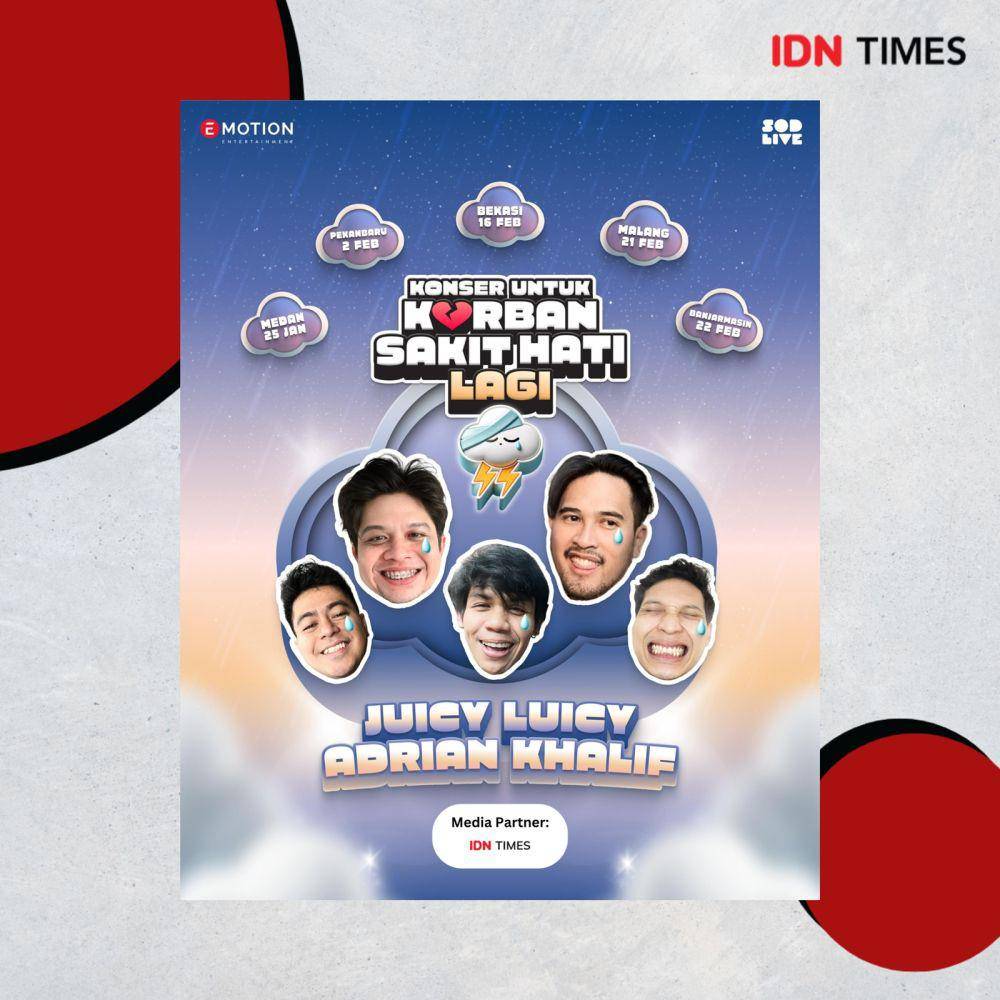 jadwal konser Korban Sakit Hati Lagi Juicy Lucy (dok. Emotion Entertainment)