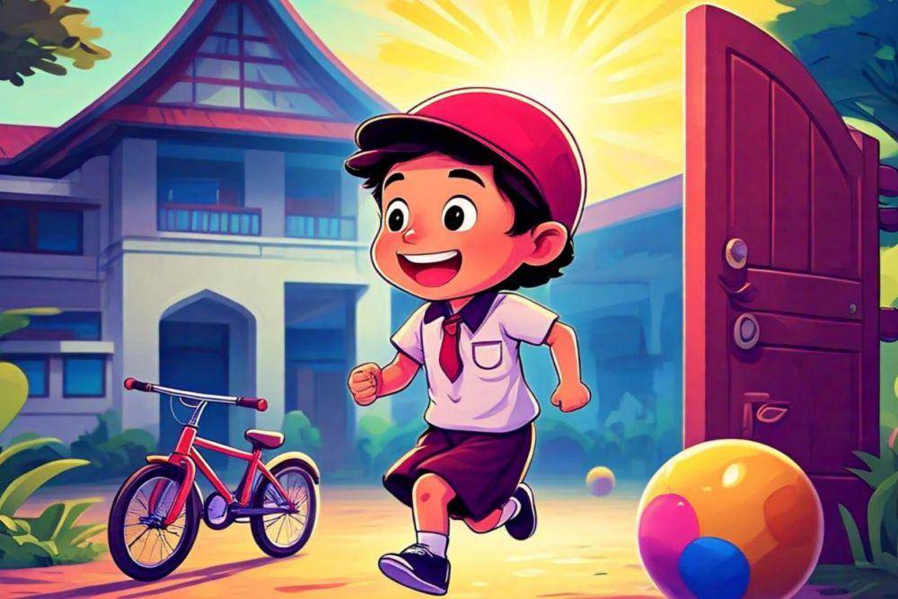 Ilustrasi Libur Sekolah (doc. Pribadi/Doni Saputra)
