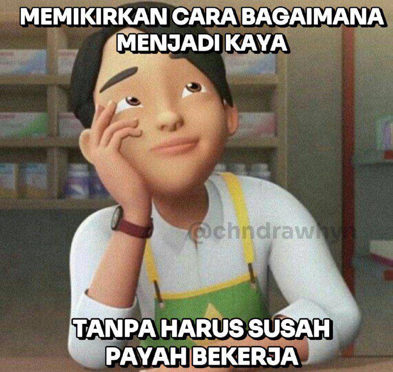 Meme kocak antara capek kerja dan butuh uang (x.com/Chndrawhyn)