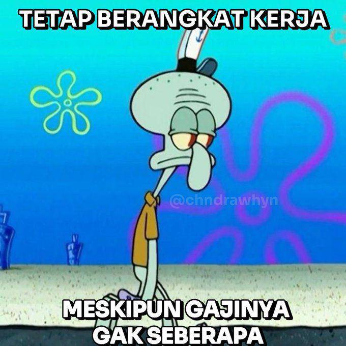 Meme kocak antara capek kerja dan butuh uang (x.com/Chndrawhyn)