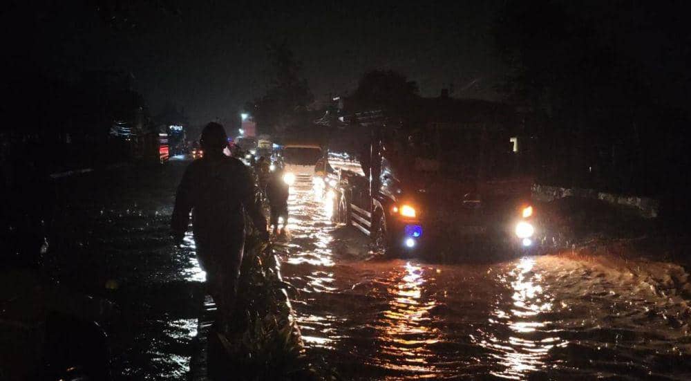 Banjir di Bandar Lampung. (IDN Times/Muhaimin)
