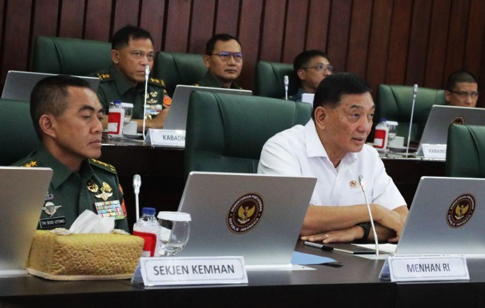 Menhan Sjafrie Gelar Rapim 2025 Secara Virtual demi Efisiensi Anggaran