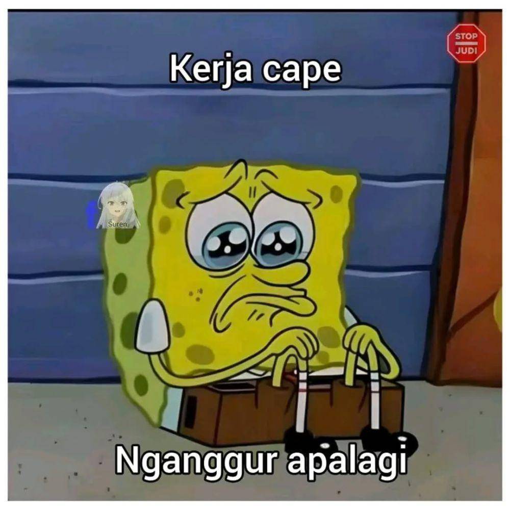 Meme kocak antara capek kerja dan butuh uang (instagram.com/papapetrik.id)