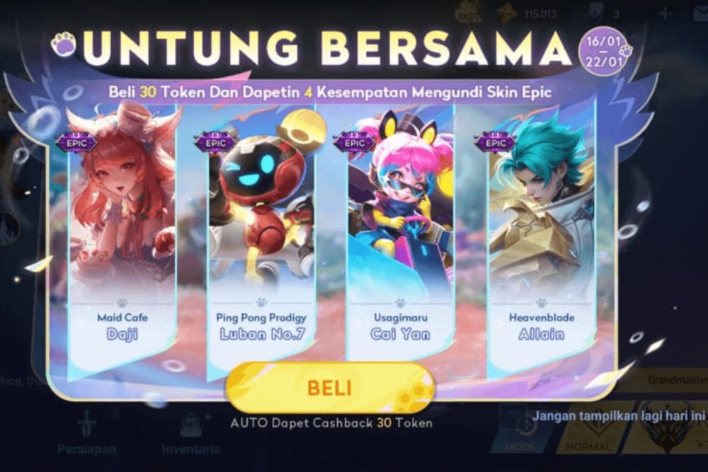 Event Untung Bersama di Honor of Kings, Bisa Dapat Skin Epic!