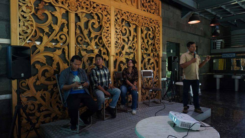Green Justice Indonesia (GJI) menggelar diskusi Refleksi Penyelamatan Kawasan Ekosistem Batang Toru di Medan pada Kamis (16/1/2025) sore. (Dok GJI)