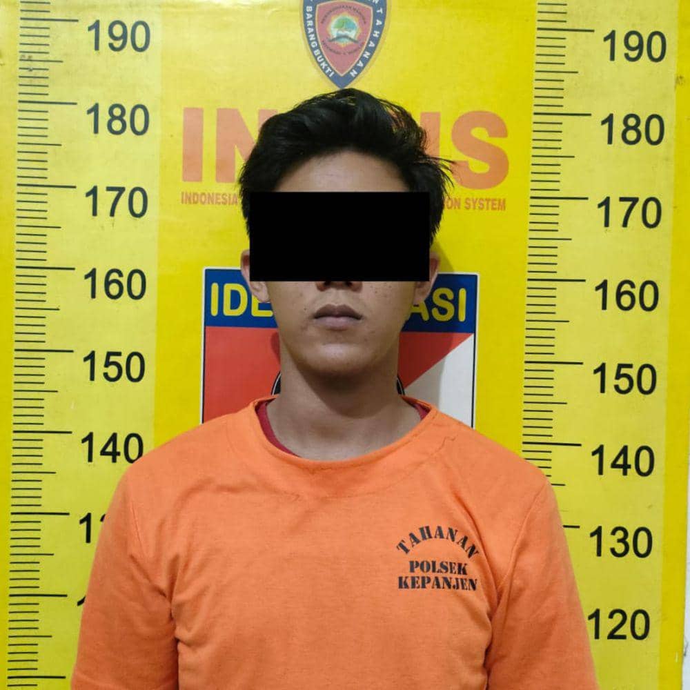 RA tersangka perampokan di penginapan wilayah Kepanjen. (Dok. Humas Polres Malang)