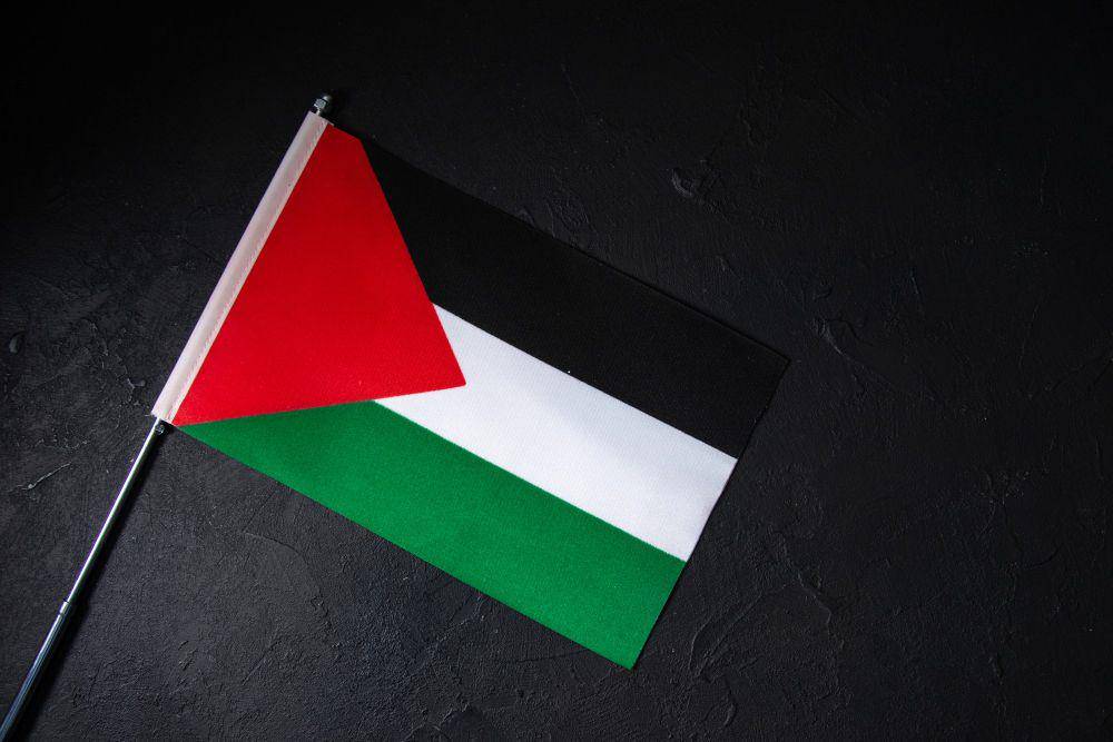 Ilustrasi bendera Palestina. (Freepik.com/mdjaff)