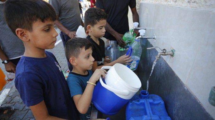 Potret krisis air di Jalur Gaza. (Foto: BBC World)
