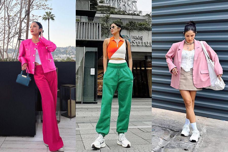 11 OOTD dengan Warna Pop Up ala Aulia Sarah, Fresh Banget!