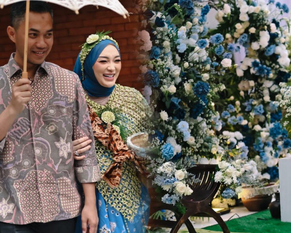 7 Dekorasi Tujuh Bulanan Kehamilan Zaskia Gotik, Apik Serba Biru!