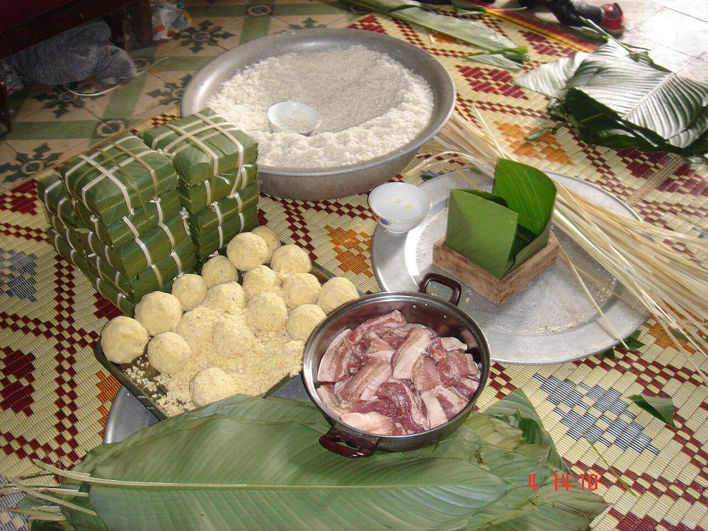 ilustrasi bahan banh chung (commons.wikimedia.org/Viethavvh)