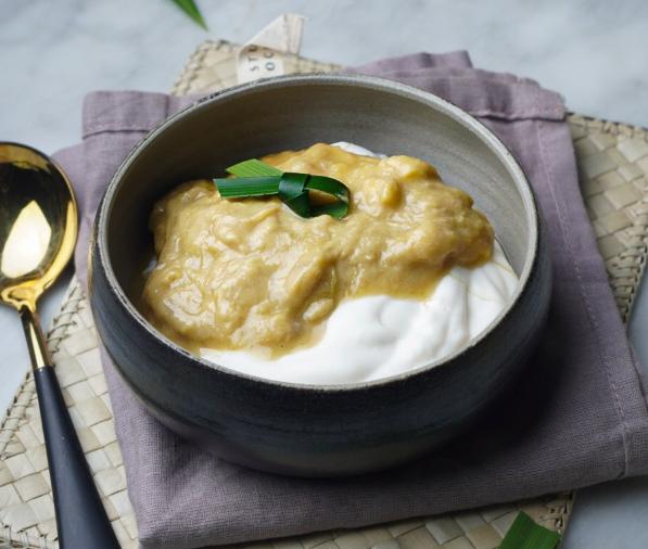 Resep Bubur Sumsum Saus Durian, Kualitas Rasa Premium!