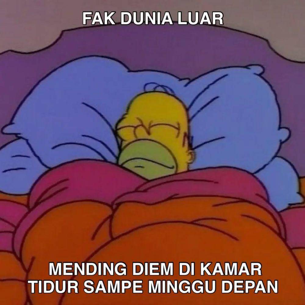 Meme tidur (instagram.com/mangucupdate)